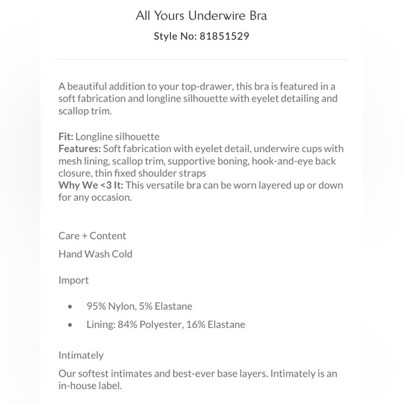 Free People intimately All Yours Bra Hickory - Picture 5 of 5